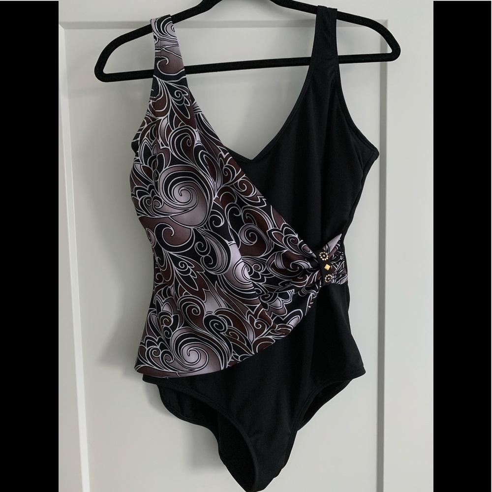 Roxanne waist-minimizer one-piece swimsuit